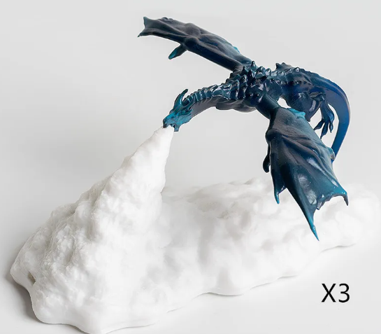 3D Printed LED Dragon Lamp