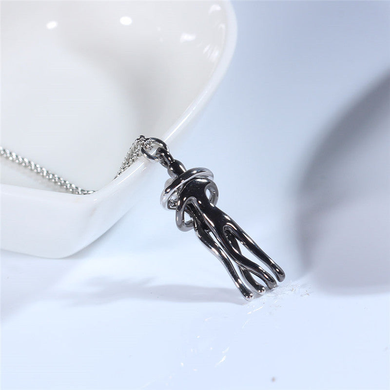 Couples Embrace Necklace - Creative Love Jewelry