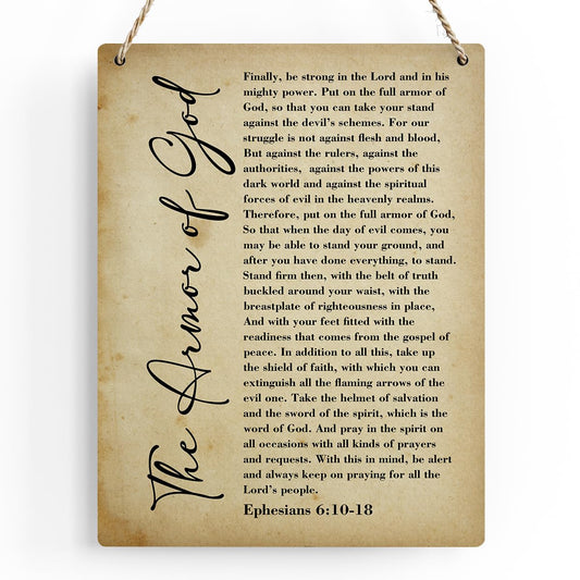 Armor of God — Ephesians 6:10–18 Wall Sign