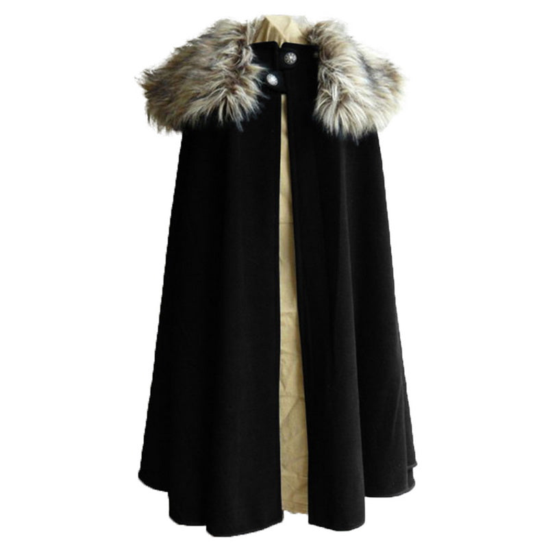 Renaissance Cloak with Fur Collar