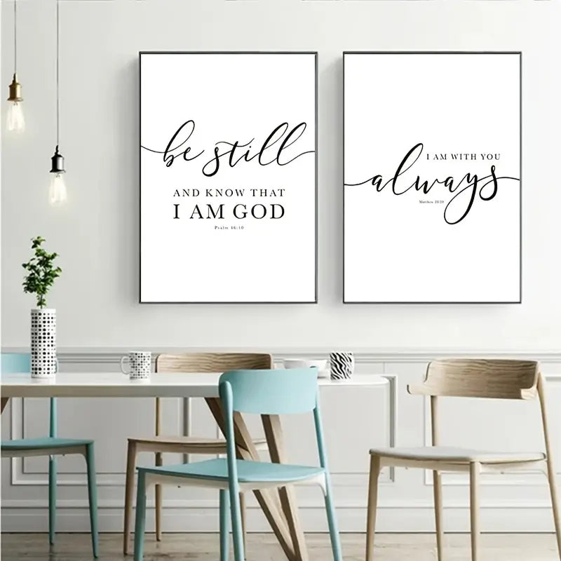 Bible Verse Art Prints — Unframed Set of 3