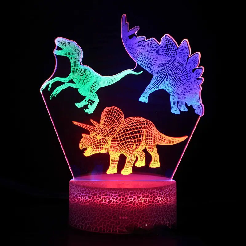 3D Illusion Dragon Lamp with Remote & Touch Control