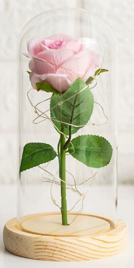 Enchanted LED Glass Rose Decoration