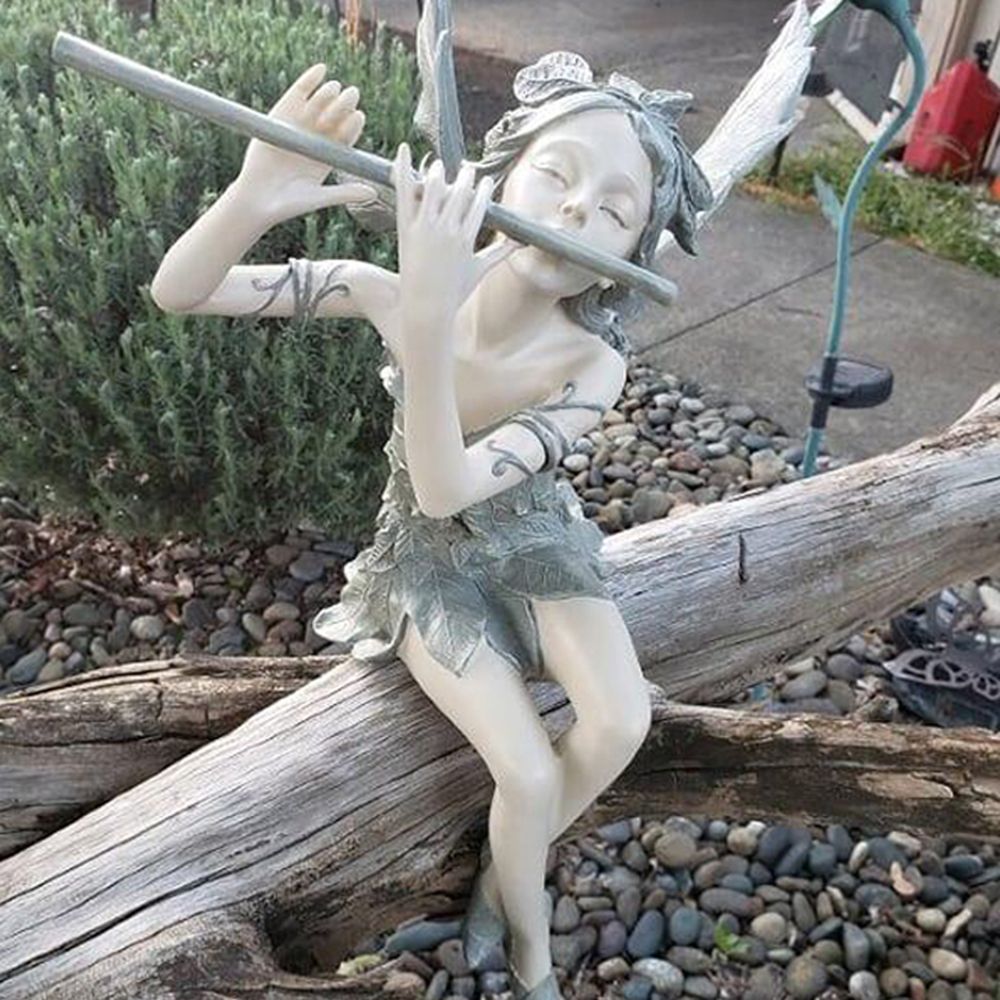 Fairy Garden Statue - Winged Outdoor Decoration Figure