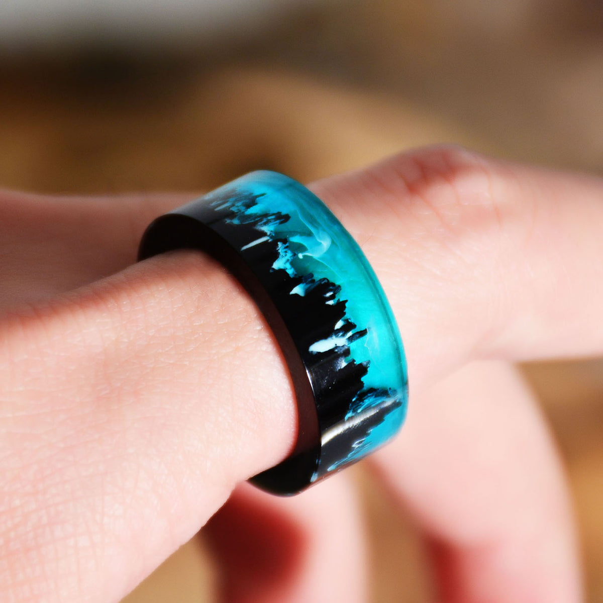 Blue Magical Forest DIY Resin Ring