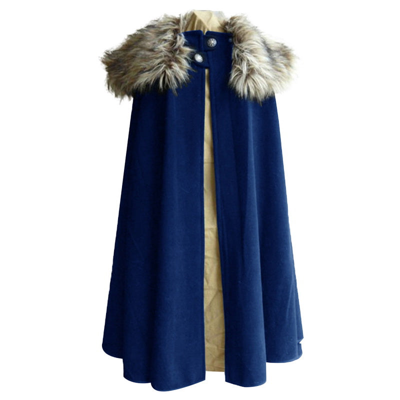 Renaissance Cloak with Fur Collar