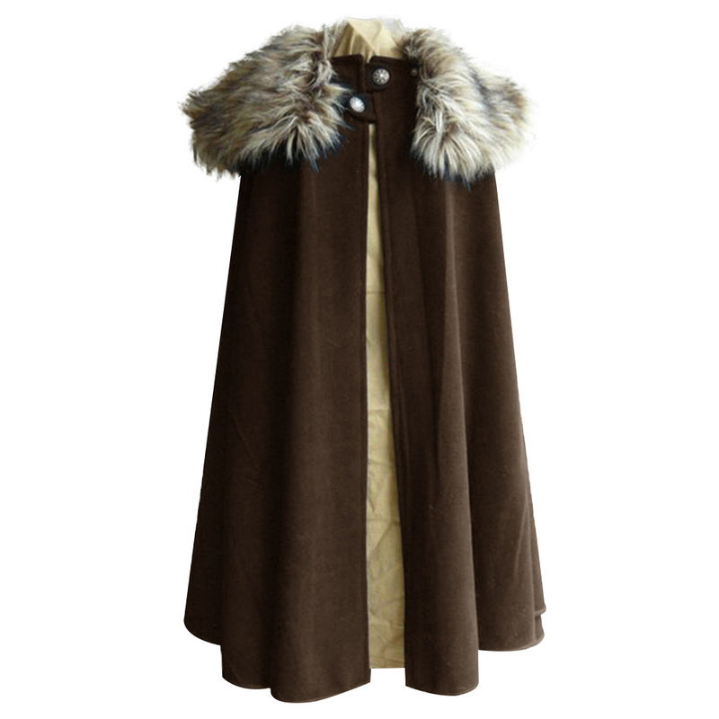 Renaissance Cloak with Fur Collar