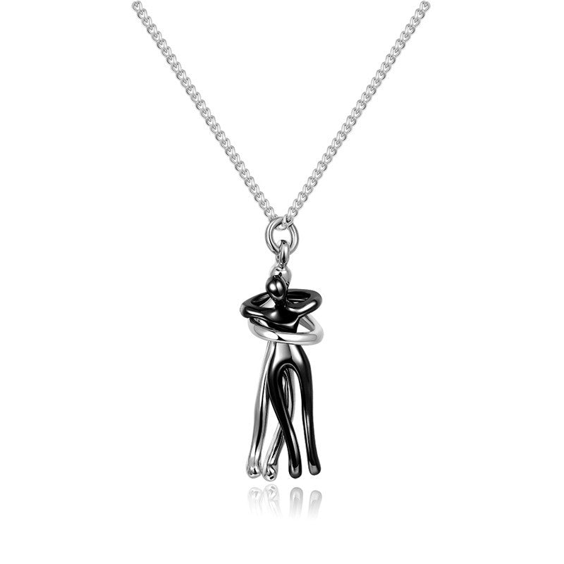 Couples Embrace Necklace - Creative Love Jewelry