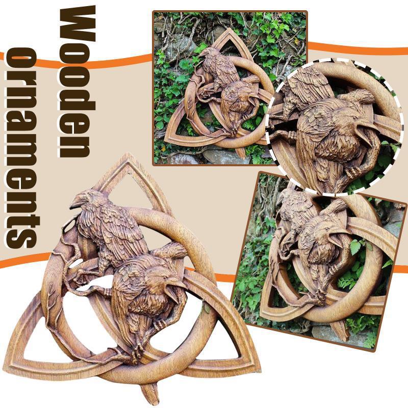 Pagan Gods Carving Rune Resin Wall Hanging Decor
