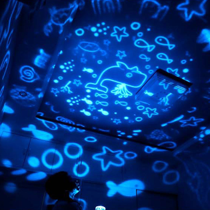 USB Rotating Star Projector Lamp for Romantic Gifts