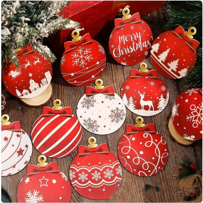 Woodland Cheer Round Christmas Ornament Plate