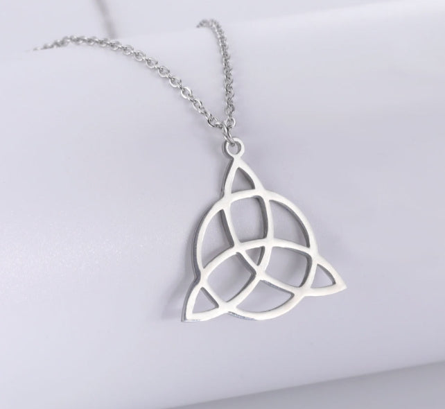 Minimalist Viking Rune Triangle Pendant Necklace