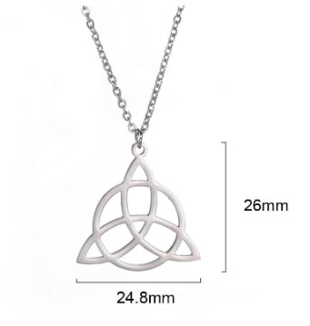 Minimalist Viking Rune Triangle Pendant Necklace