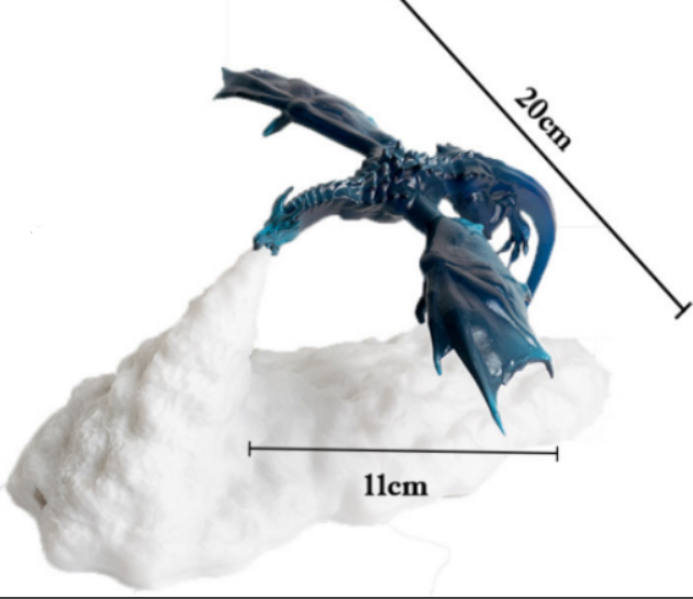 3D Printed LED Dragon Lamp