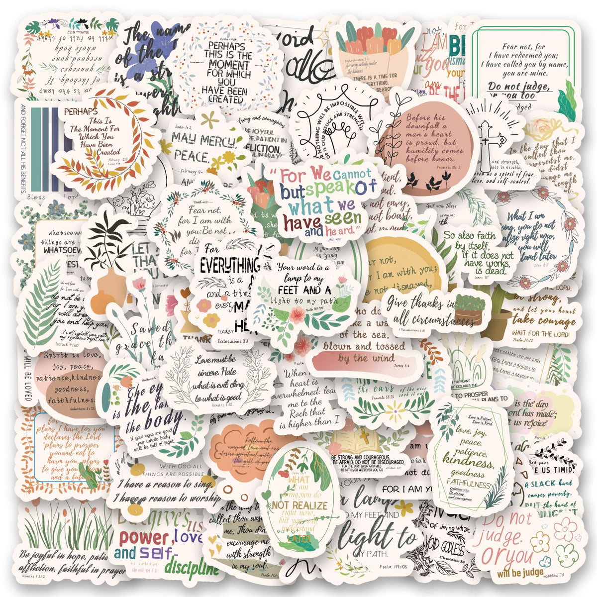 Bible Verse Stickers — 100-Piece Set
