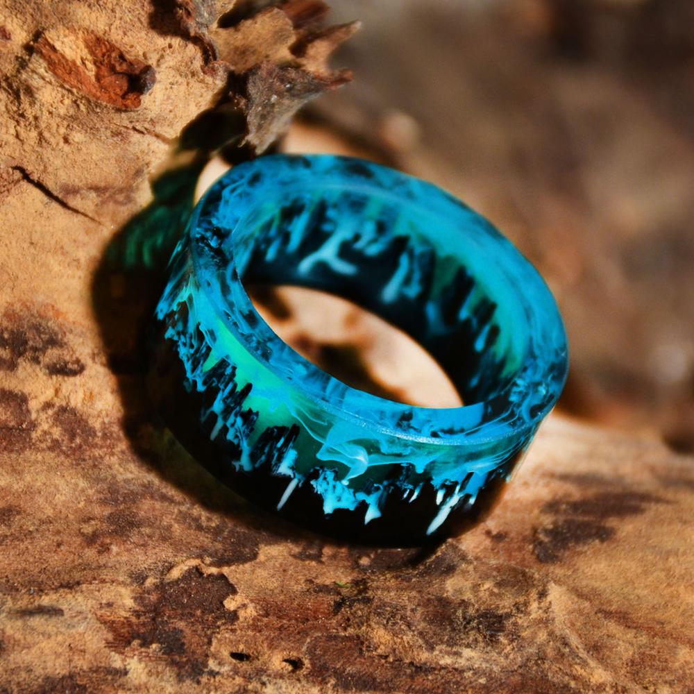 Blue Magical Forest DIY Resin Ring