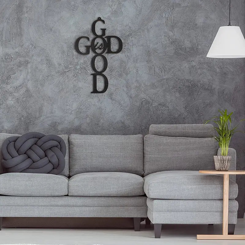 God Is Good — Metal Cross Wall Art