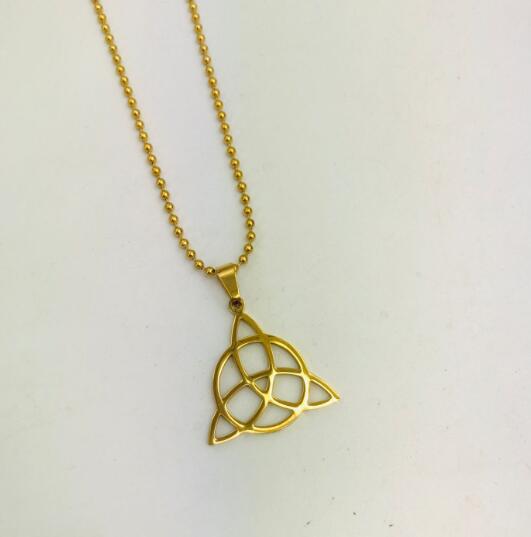 Minimalist Viking Rune Triangle Pendant Necklace