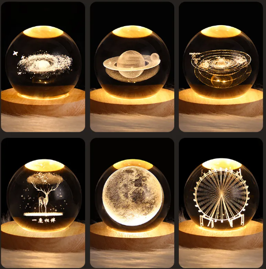 Galaxy Crystal Ball Lamp