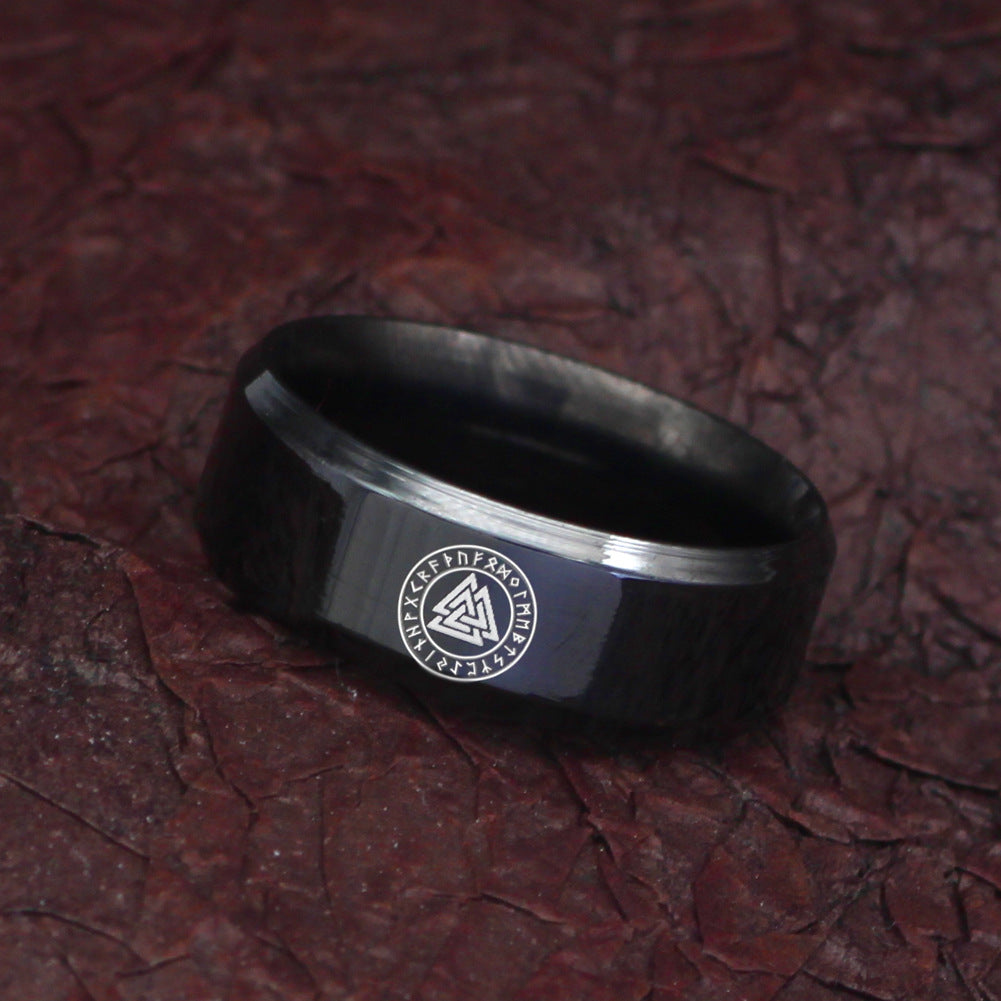 Vintage Viking Rune Ring for Men