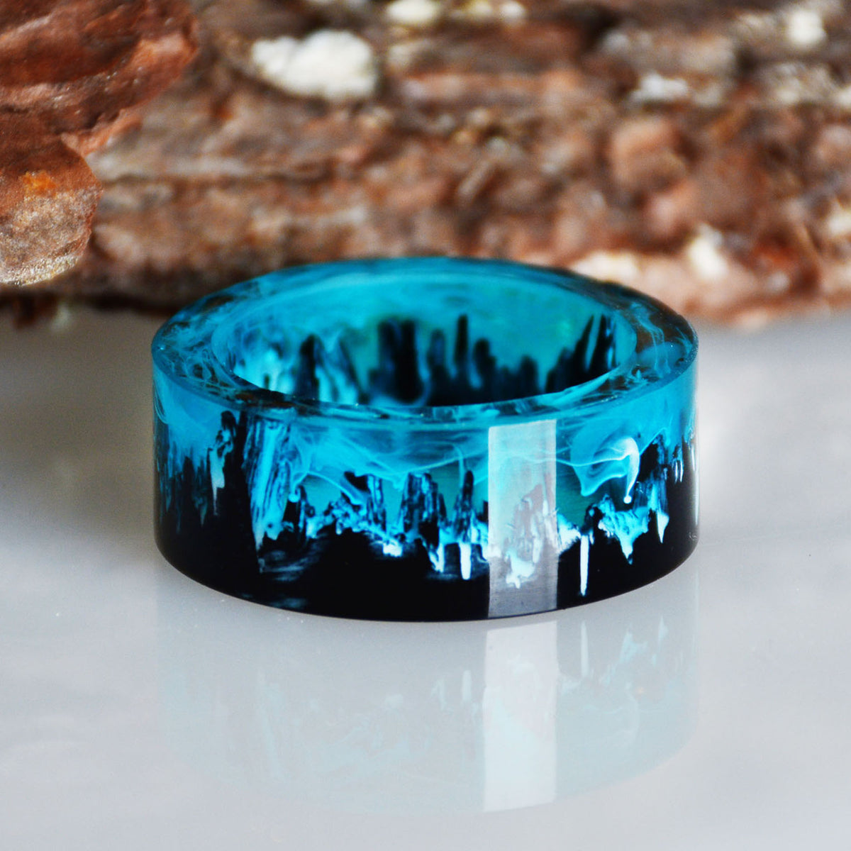 Blue Magical Forest DIY Resin Ring