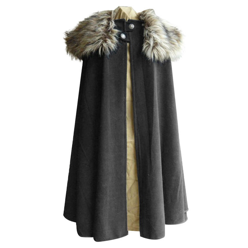 Renaissance Cloak with Fur Collar