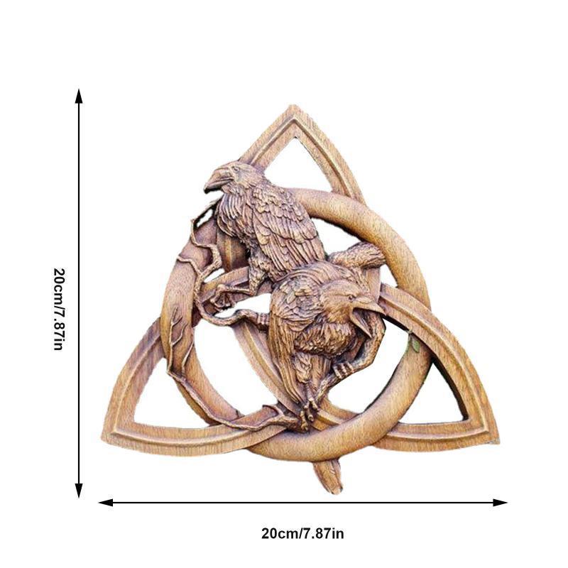 Pagan Gods Carving Rune Resin Wall Hanging Decor