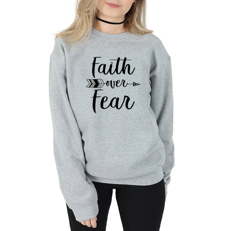 Faith Over Fear — Cotton Graphic T-Shirt