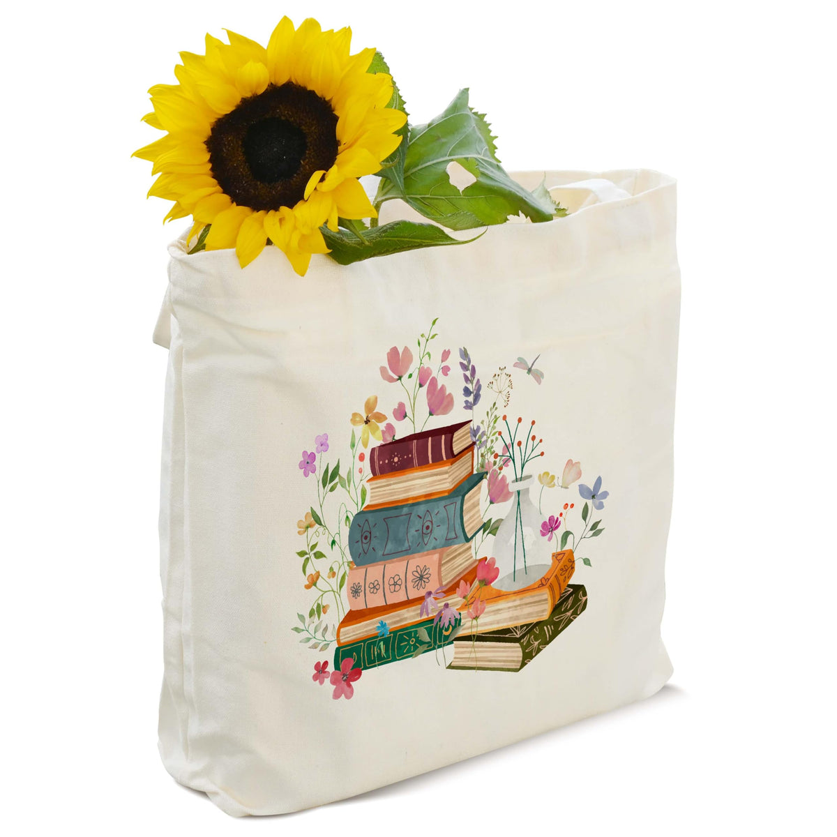 Floral Bible Verse — Canvas Tote Bag