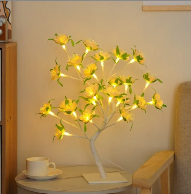 Romantic Rose Tree Lamp – Bedroom Decorative Light