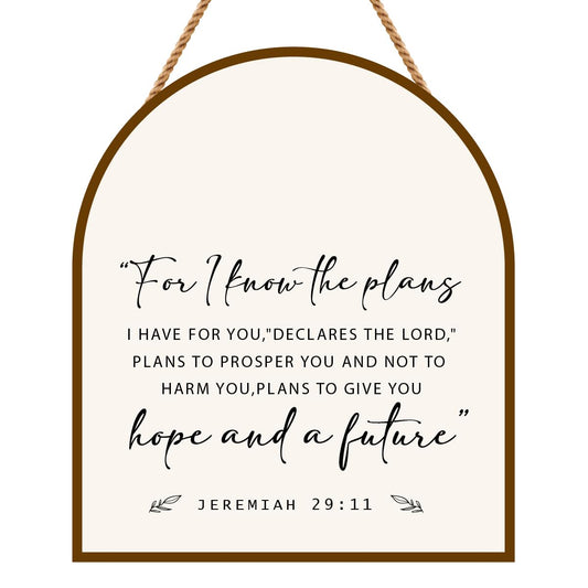 Jeremiah 29:11 — Christian Scripture Wall Art