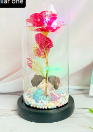 Enchanted LED Glass Rose Decoration