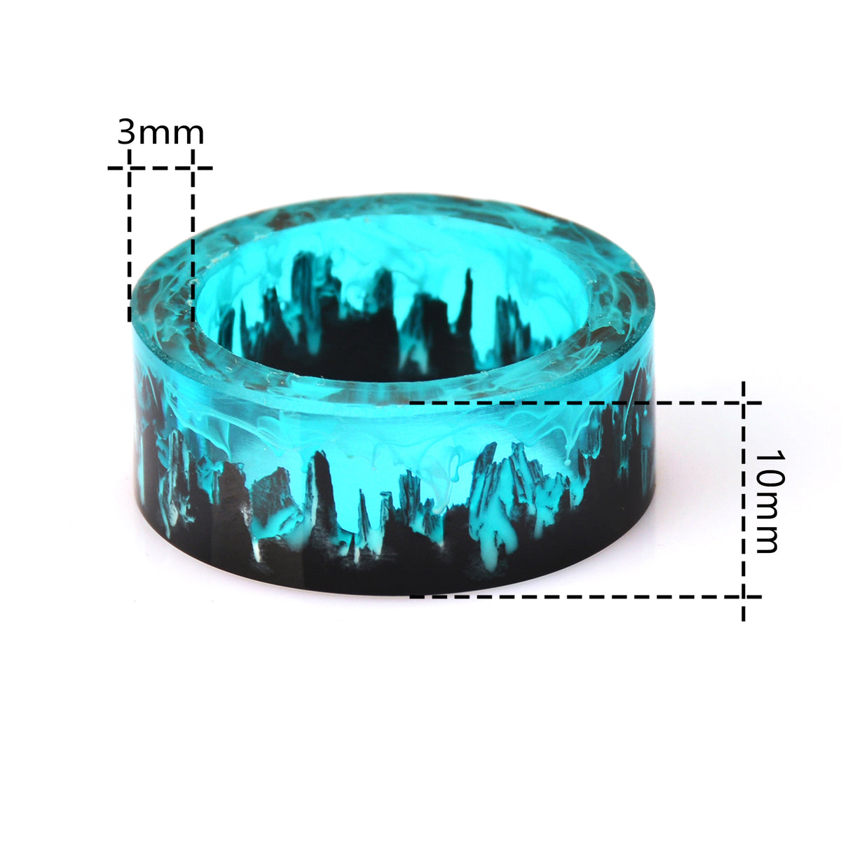 Blue Magical Forest DIY Resin Ring